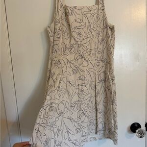 a new day Beige Floral Mini Dress